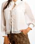 Blusa Transparen te Beige