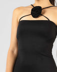 Vestido Negro Flor