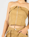 Conjunto Camel Top