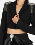 Conjunto Negro con Brillos