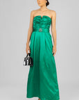 Palazzo Strapless Verde