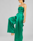 Palazzo Strapless Verde