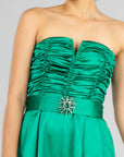 Palazzo Strapless Verde