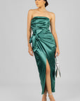 Vestido Strapless Verde