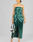 Vestido Strapless Verde