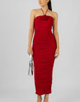 Vestido Rojo Strapless