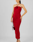 Vestido Rojo Strapless