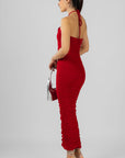 Vestido Rojo Strapless