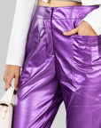 Pantalón Vinipiel Morado