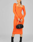 Vestido Naranja Tejido