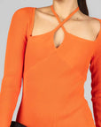 Vestido Naranja Tejido