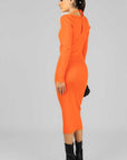 Vestido Naranja Tejido