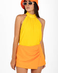 Short Falda Naranja